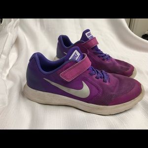 Purple Nike shoes size 2